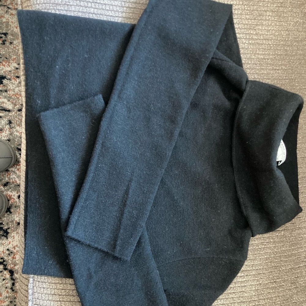 Sarah Pacini Black Turtleneck Sweater